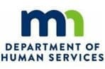 A logo of the department of human services.